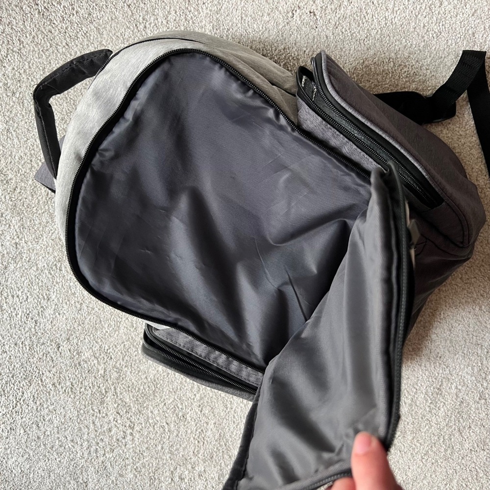 Hello Bello Backpack Diaper Bag Gray Multiple Compartments Travel - Picture 10 of 14